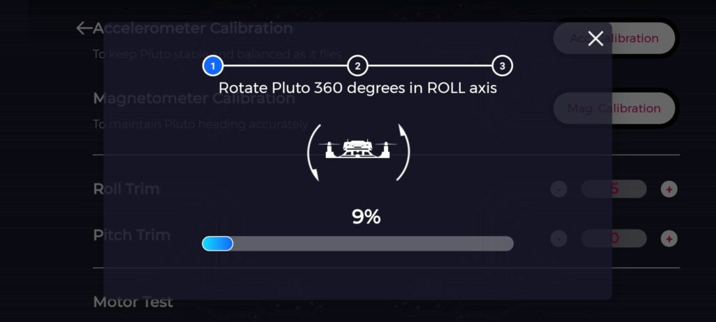 magnetometer calibration Pluto